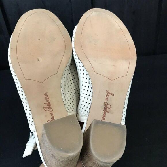 Sam Edelman Leather Peep Toe Emmie Sandals Women's Size 9.5 High Heel Sandals - Picture 11 of 11